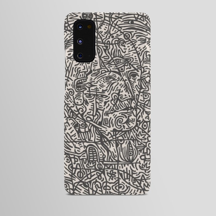 Jesse James. Print of a linocut. Android Case