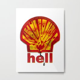 Hell Oil Metal Print