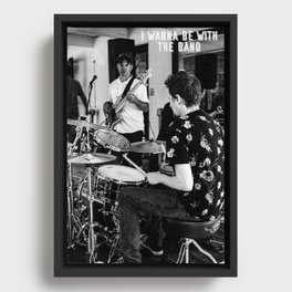 With the band Framed Canvas