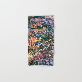 Graffiti Pop Art Writings Music by Emmanuel Signorino Hand & Bath Towel
