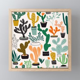 Desert Cactus Garden I Framed Mini Art Print