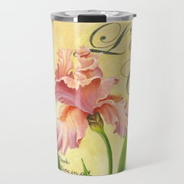 Peach Iris Travel Mug