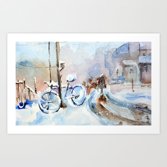 Lost bike Art Print