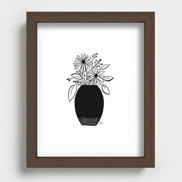 Vase with Daisies Recessed Framed Print