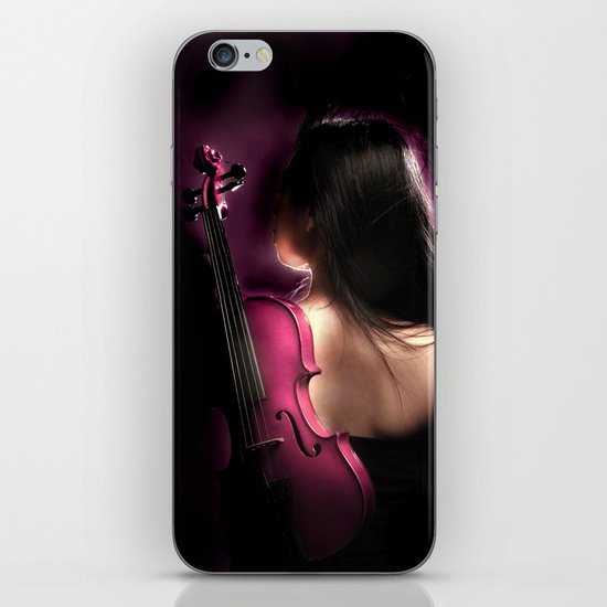 VIOLIN WOMAN iPhone & iPod Skin