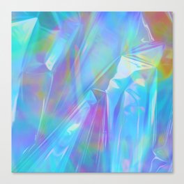 Aesthetic Y2K 2000s Retro Abstract Colorful Trippy Design Canvas Print