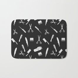 Barbershop wall art instruments. Perfect present for mom mother dad father friend him or her Bath Mat | Barber Symbol, Barber Shears, Barber Shine, Barber Hairstylist, Barber Birthday, Barber Career, Barber Hair, Barber Comb, Barber Job, Barber Profession 