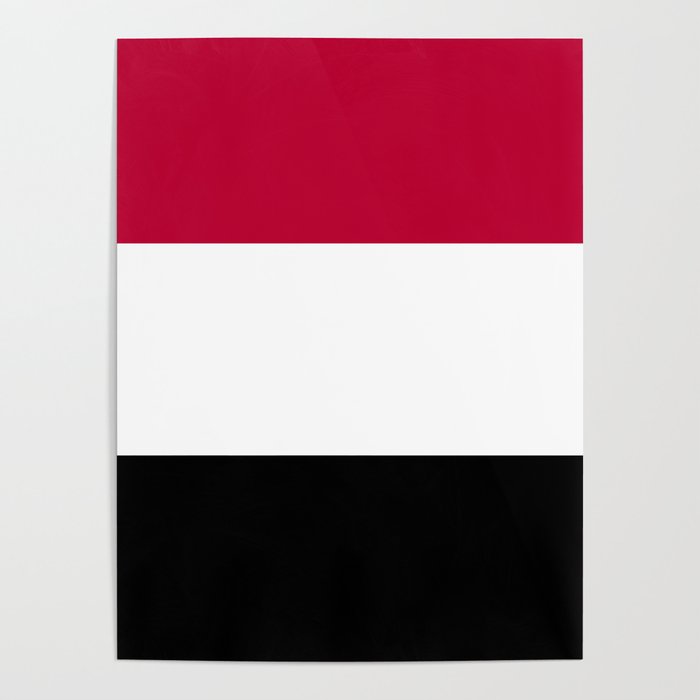 Yemen flag emblem Poster