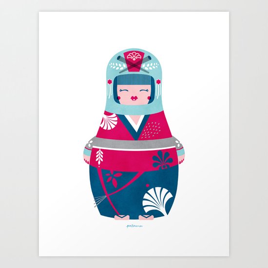 Geisha Art Print