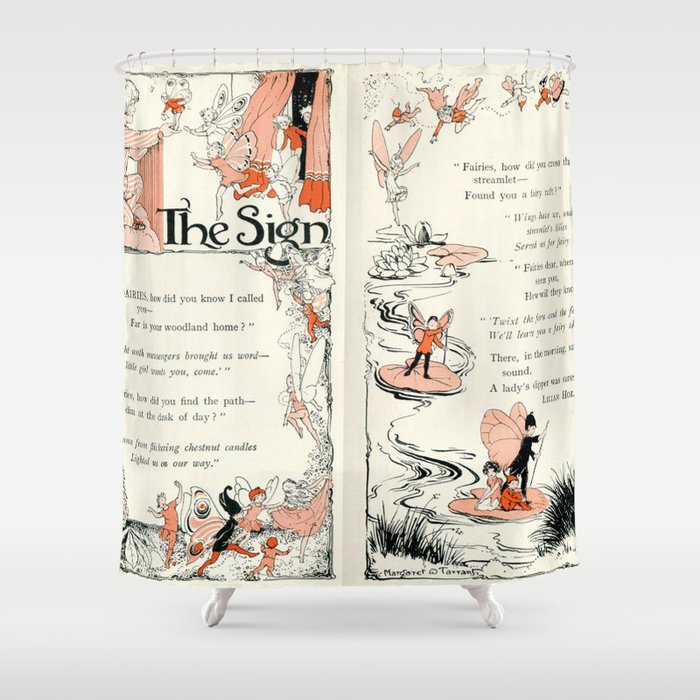 The Sign a Fairy poem Shower Curtain