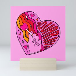 Aquarius Valentine Mini Art Print