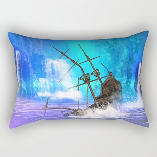 Shipwreck Rectangular Pillow