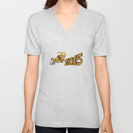 2015 Year of the Wooden Goat V Neck T Shirt