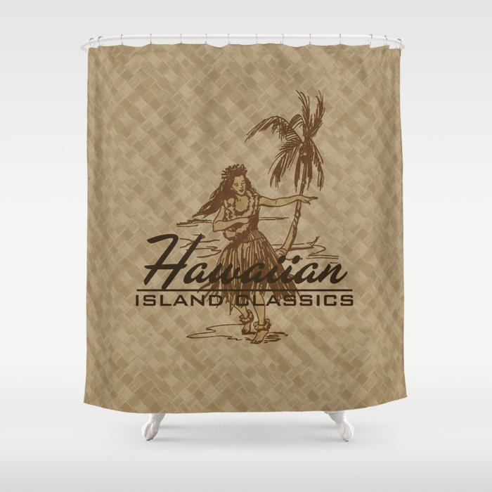 Tradewinds Hawaiian Island Hula Girl Shower Curtain