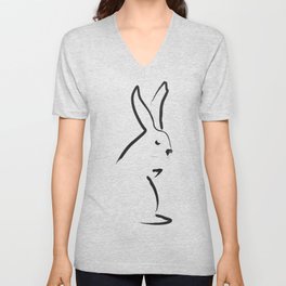 Zen Snow Bunny V Neck T Shirt