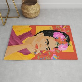 Frida - a colorful mind Rug