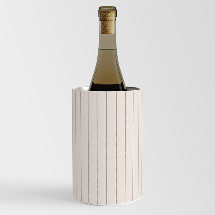 French Cream Linen Stripe Wine Chiller