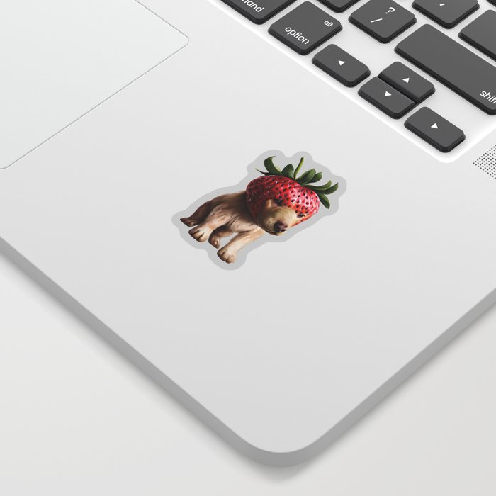 Strawberry Hound Sticker