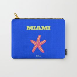 Miami, Miami Beach, Preppy Room, Blue Carry-All Pouch