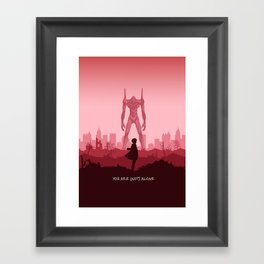 You Are (Not) Alone Framed Art Print