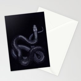 Snake in darkness Stationery Cards