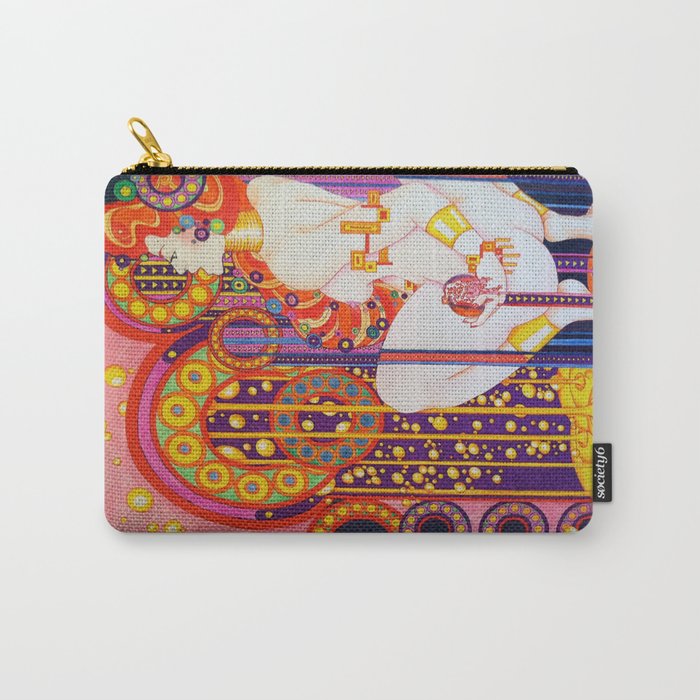 Red Head Klimt Carry-All Pouch