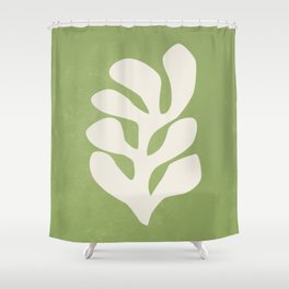 Forest Green Leaf: Matisse Paper Cutouts V Shower Curtain