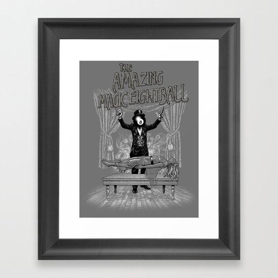 The Amazing Magic Eightball Framed Art Print
