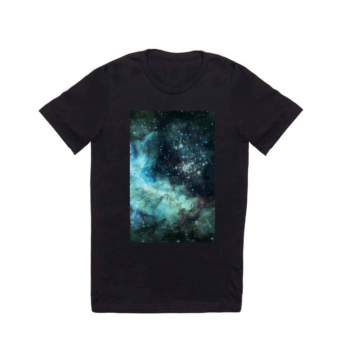 Teal Green Galaxy : Celestial Fireworks T Shirt
