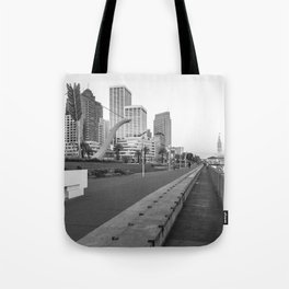 San Francisco Downtown- BW Tote Bag