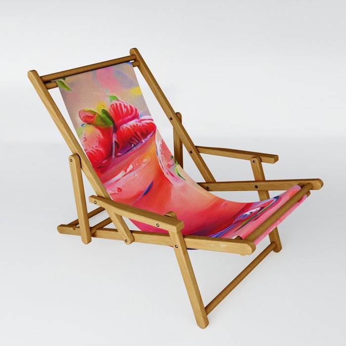 Strawberry Margarita Sling Chair