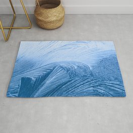Blue Background Area & Throw Rug