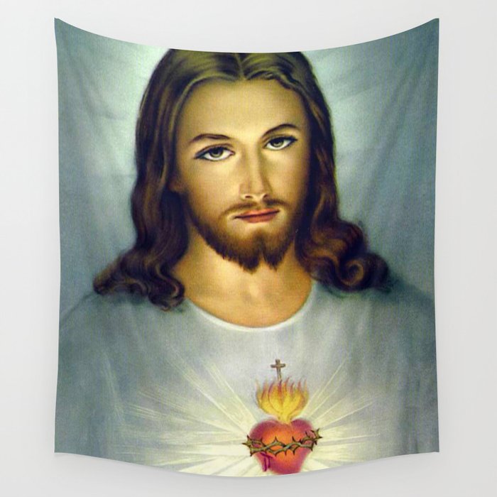 Sacred Heart Of Jesus Wall Tapestry