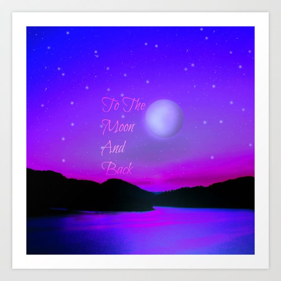 To The Moon Art Print