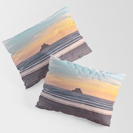 Sea Stack Beach Sunset #2 | Oregon Coast Travel Photography Pillow Sham