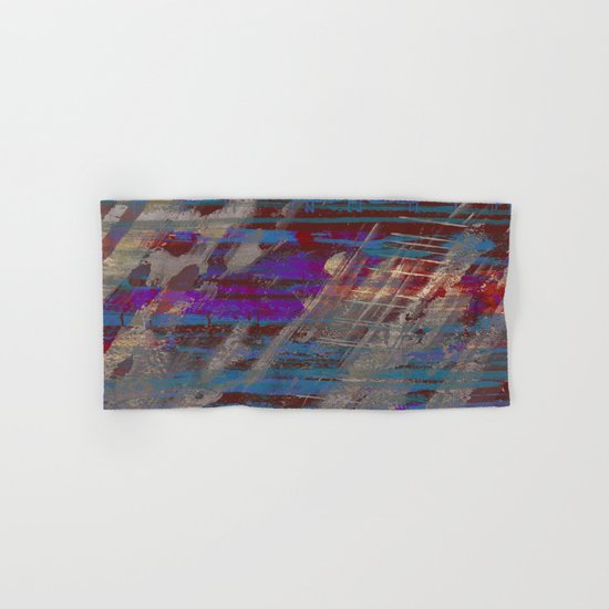 Depth - Abstract, Textured Oil Painting Hand & Bath Towel