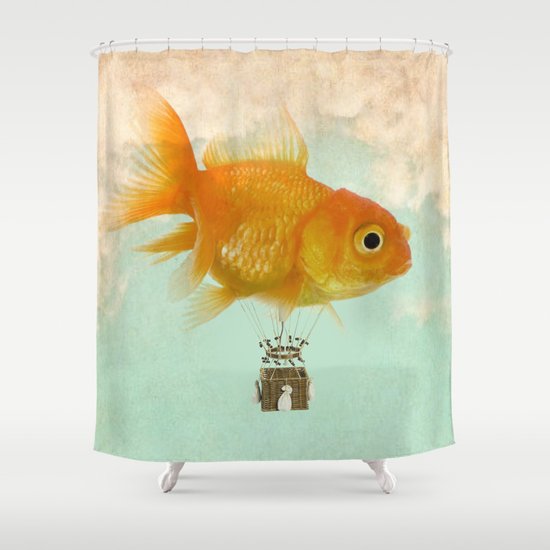 balloon fish 03 Shower Curtain