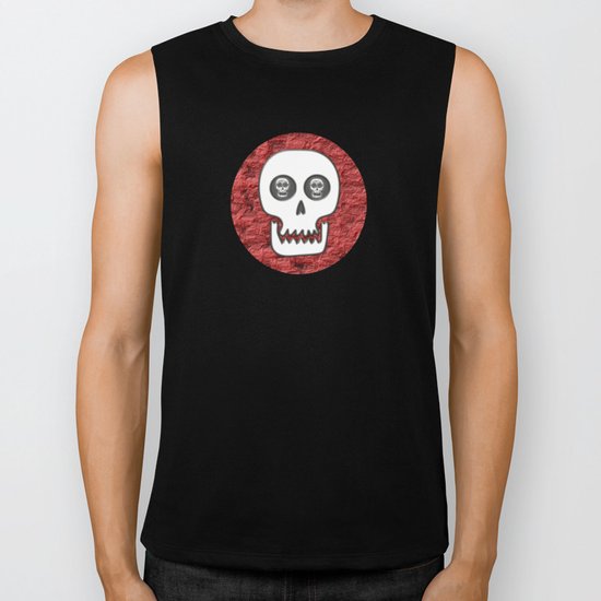 Skull Poppy Biker Tank