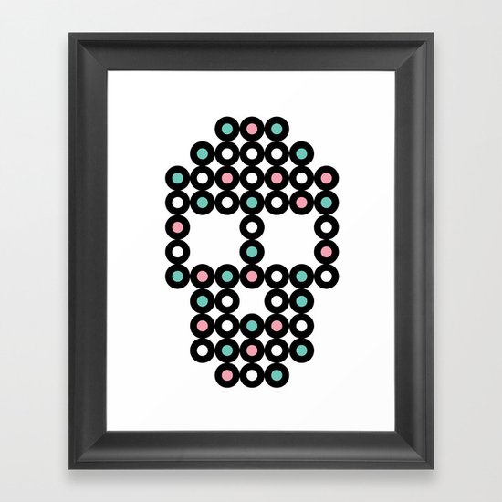 Retro Skull #2 Framed Art Print