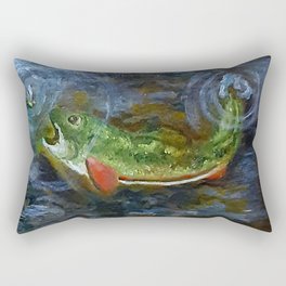 Hungry Trout No2. Rectangular Pillow