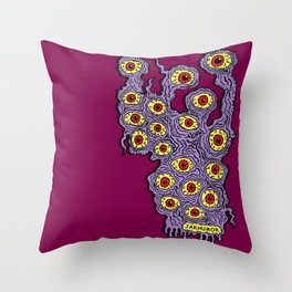 Many Eyes Monster Throw Pillow