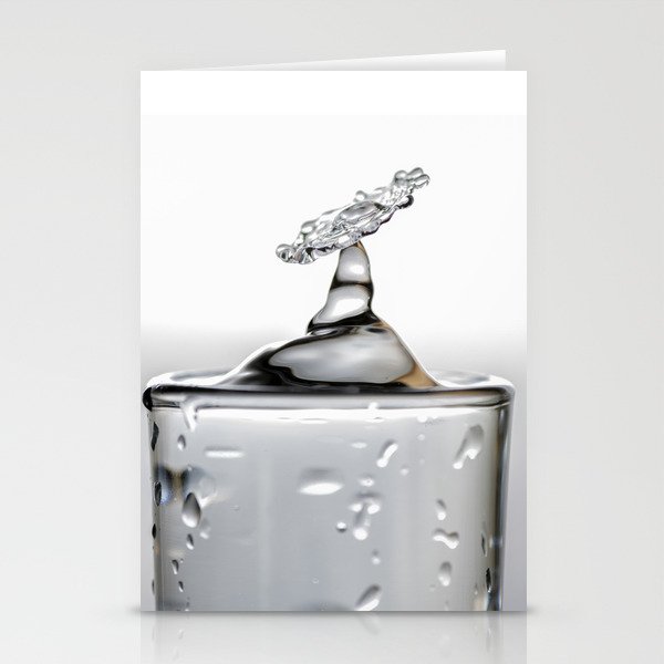 Cold shot glass drop Stationery Cards