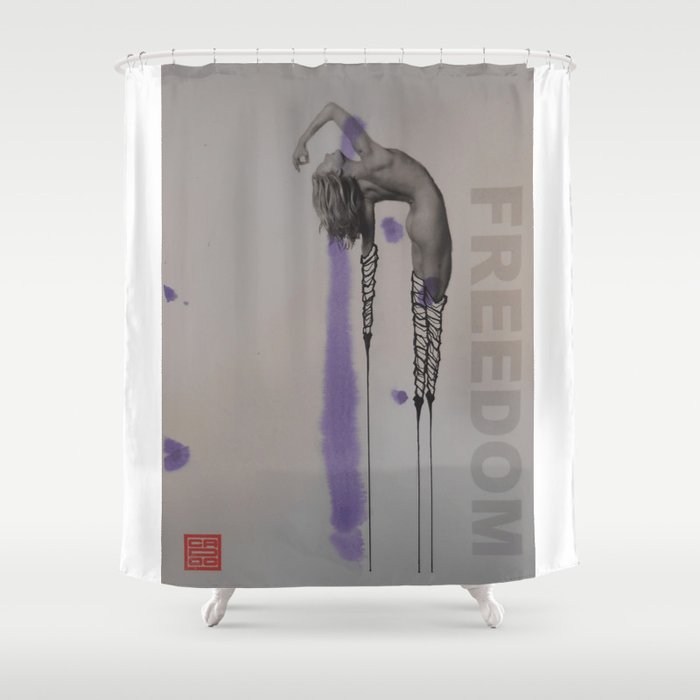 YOGA: Freedom Shower Curtain