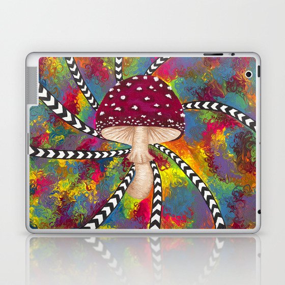 April Acrylic Mushroom Laptop & iPad Skin