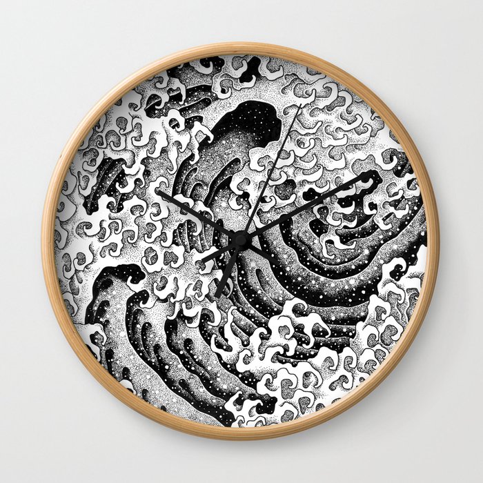 HATCH vs Hokusai: Wave (Masculine) Wall Clock
