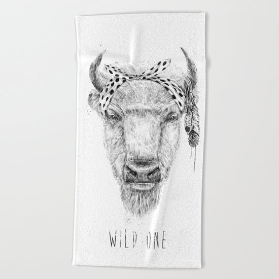 Wild one Beach Towel