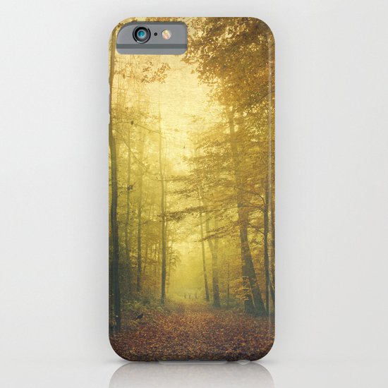 fall morning forest iPhone & iPod Case