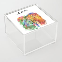 Romantic Art | Romanticism| Romantic Anniversary present | Original painting | fine artwork drawing  Acrylic Box