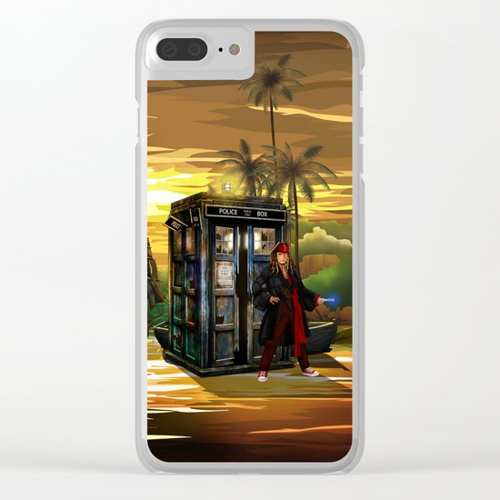 10th Doctor who Lost in the pirates age iPhone 4 4s 5 5s 5c, ipod, ipad, pillow case and tshirt Clear iPhone Case