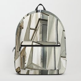 Parametric architectural geometric faceted sports hall facade Backpack